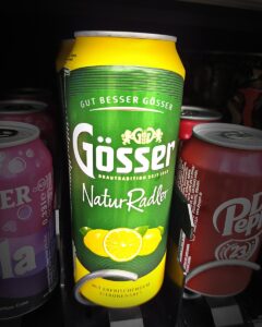Gösser NaturRadler im Dorfkiosk-Automaten in Pfaffenweiler